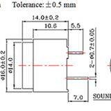 Electromagnetic Passive Buzzer Sc1614 thumbnail-2