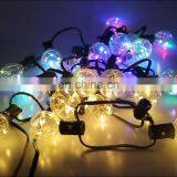 G40 LED Solar String Light Warmwhite 4 Light Modes for Outdoor Decoration