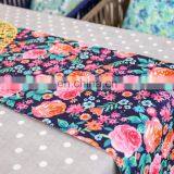 High Quality Wedding Rose Flower Printed Pattern Table Runners Digital Print Table Runner for Weddings Party thumbnail-3