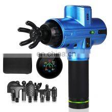 Brushless Motor Percussion Vibrator Tissue Lcd Screen Sports Custom Logo Private Label Booster Body Best Massage Gun thumbnail-1