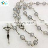 Plastic Rosary Bead Wholesale Cross Necklace thumbnail-4