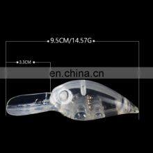 Amazon 9.5cm 14.57g Hot Sale Plastic Fishing Bait Body Lure Fishing Gear Crankshad Unpainted thumbnail-3