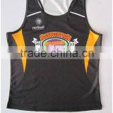 High Quality New Design Pattern Athletic Netball Singlet thumbnail-1