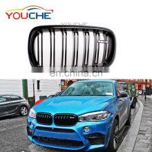 F15 F16 Replacement ABS Car Front Bumper Mesh Grille for BMW X Series X5 X6 2015+ thumbnail-2