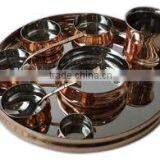 SS And COPPER MAHARAJA THALI SET thumbnail-2