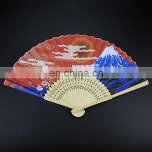 High Quality Personalized Fashion Couloured Printed Bamboo Hand Fan For Promotion Or Event thumbnail-2