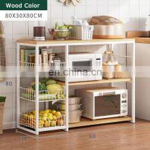 New Kitchen Organizer Cabinet Shelf Rack Microwave Oven Stand Wooden Kitchenware Storage thumbnail-3