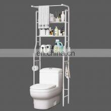 Sell Like Hot Cakes Toilet Rack Shelf Over Toilet Storage Bathroom Shelf Storage Lron Painting Save Space thumbnail-1