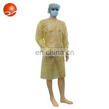 PE Coated Non Woven Gown Wholesale Price Clothing Chemical Protective Isolation Gowns