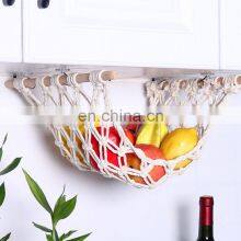 High Quality Kitchen Vegetable Basket Under Cabinet Hanging Macrame Fruit Hammock thumbnail-1