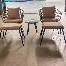 5pcs Steel Garden Rattan Sets thumbnail-1