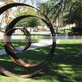 Metal Ring Art Sculpture for Garden Decoration thumbnail-1