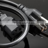 VDE ROHS Approved More Professional 3 pin us flat ac power cord/America power cord/US power cord with C13