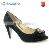 Black Office Dress Shoe Sandal High Heel Shoes Women thumbnail-1