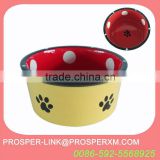 Ceramic Animal Print Pet Bowl