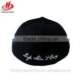 Custom Embroidery Flat Bill Wool Flex Fitted Caps thumbnail-2