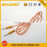 Hot Selling High Quality Colorful 3.5mm Male to Male AUX Stereo Audio Cable Manufacturer