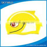 China Wholesale Silicone Swim Cap For Kid, Customize Printing Silicone Swimming Cap thumbnail-3