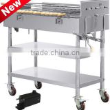 Stainless steel commercial rotary charcoal BBQ Grill