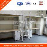 Modern Cheap School Furniture Metal Dormitory Bed With Computer Desk And Cabinet