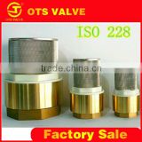 CV-DS008 ISO 228 brass check valve with filter