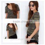 OEM Service Wholesale Custom Design Fashion Short Sleeve Knitting Women t Shirt thumbnail-4