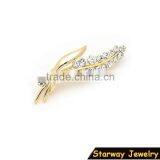 >>>New SW16524 fashion vintage rhinestone leaf brooch pins/                        
                                                Quality Choice