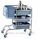Update International 300 lb Capacity Four Wheel Folding Hand Truck Trolley Waste Collection Vehicle thumbnail-1