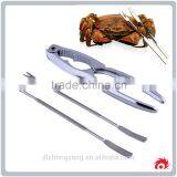 3 PC Kitchen Stainless Steel Seafood Lobster Tool Set Lobster Crab Cracker thumbnail-1