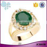 Zinc Alloy Gemstone Rinestone Latest Design Simple Stone Gold Finger Ring Designs thumbnail-1