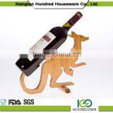 High Quality Cheap Custom Animal Shape Bamboo Wine Rack ,hanging Wine Glass Rack for Decoration thumbnail-3