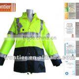 Frontier Typical Jacket/ 300D Oxford Waterproof and Breathable Outer Shell Complies With EN471 and EN343/ 4 in 1 Jackets for Men thumbnail-1