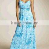 100% Silk Printed Ladies' Maxi Dresses thumbnail-1