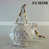 Home Decoration White Ceramic Fish thumbnail-4