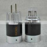 Audiocrast Rhodium Plated Carbon Fiber EUR Power Plug