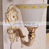 Professional crystal no wiring power outlet hotel wall lamp