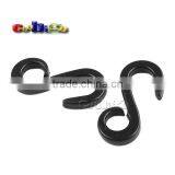 38*17mm Black Plastic Dual Hanger&Hook For Garment Textile Packaging Accessories #FLC233-B thumbnail-2