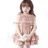 Ruffled Pageant Party Holiday Communion Flower Baby Girl Dress Kids Clothes OEM Type Factory Manufacturer Supplier Guangzhou thumbnail-1