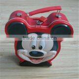 Relief Accepted Mouse Storage Tin Box With Handle