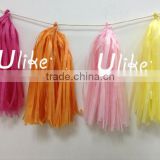 Best Gift!!! Valentine's day decorations tissue paper tassel garlands for festival party decoration