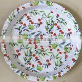 Popular Designed Print Round Melamine Cake Plate PL-13