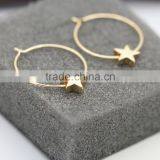 2015 Newest Metal Star Hoop Earring