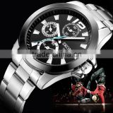 Brand Original Skone Watch 7063 Men Fashion Sports Watch Stainless Steel Quartz Wristwatch Relogio Masculino
