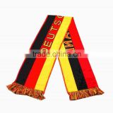 Germany series football fan printing scarf custom silk satin football fans scarf