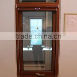 Awning and top hung wood-aluminum composite window