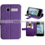 for ALCATEL One Touch Pop C1 case purple slik slim wallet stand leather case wiko case high quality factory price
