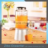 Hot Sale 5.8L Glass Juice Dispenser Wholesale Glass Beverage Dispenser Clear Jar With Tap