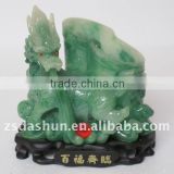 DS-00100pc Chinese dragon resin jade brush holder