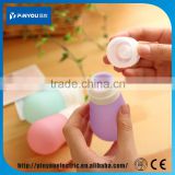 China Portable soft silicone +ABS travel packing bottle Cosmetic packaging