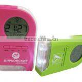 2013 new products lcd/digital alarm clock with flashlight